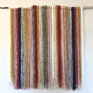 Wild Dusty Desert Birchwood Yarn Wall Hanging 42”